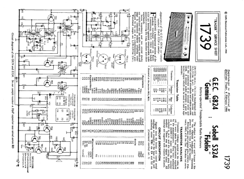 Gemini G824; GEC, General (ID = 2309369) Radio