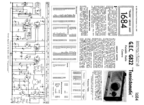 Transistomatic Radio Camera G822; GEC, General (ID = 2321203) Radio