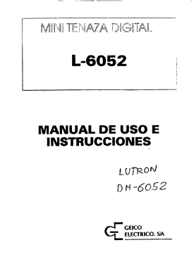 Mini Tenaza Digital - Clamp Meter L-6052; Geico Eléctrico, (ID = 2911266) Ausrüstung