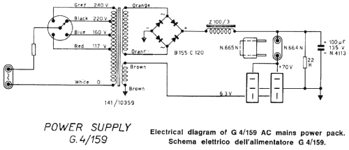 Alimentatore G4/159; Geloso SA; Milano (ID = 228777) Misc