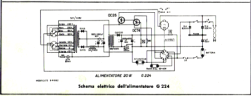 Alimentatore G224; Geloso SA; Milano (ID = 1960395) Fuente-Al