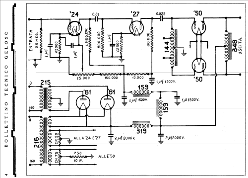 Amplificatore G15; Geloso SA; Milano (ID = 395512) Ampl/Mixer