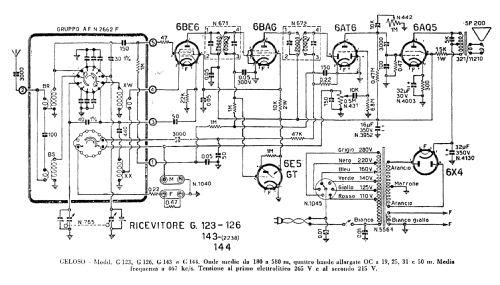 G123; Geloso SA; Milano (ID = 196276) Radio