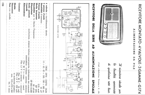 G174R ; Geloso SA; Milano (ID = 141555) Radio