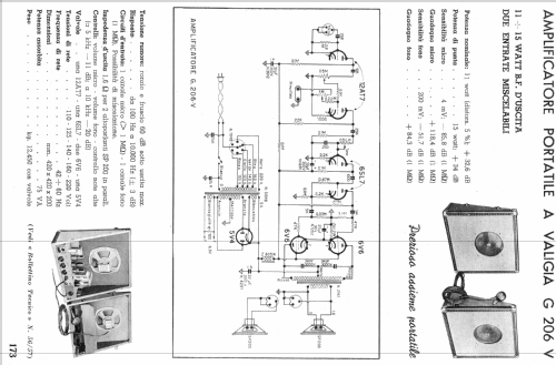 G206V; Geloso SA; Milano (ID = 141740) Ampl/Mixer