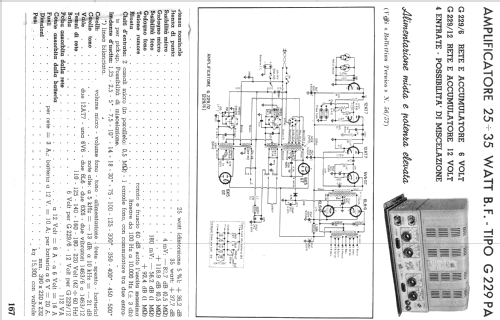 G229 PA; Geloso SA; Milano (ID = 141888) Ampl/Mixer