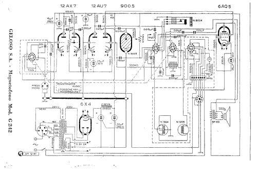 G242/M; Geloso SA; Milano (ID = 890903) Enrég.-R