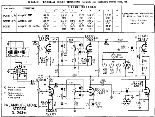 G243-HF; Geloso SA; Milano (ID = 891048) Ampl/Mixer