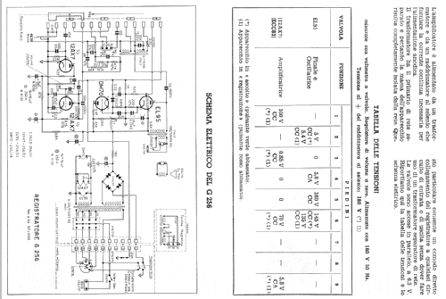 Registratore Famiglia G256; Geloso SA; Milano (ID = 179469) Reg-Riprod