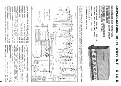 G261-A; Geloso SA; Milano (ID = 181954) Ampl/Mixer