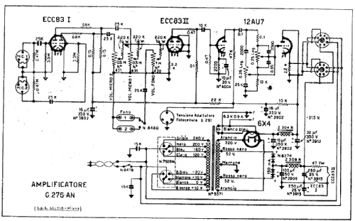 G276A; Geloso SA; Milano (ID = 891053) Ampl/Mixer