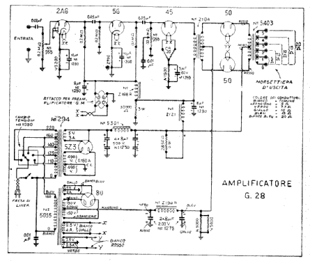 G28; Geloso SA; Milano (ID = 890968) Ampl/Mixer