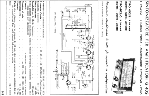 G402/C; Geloso SA; Milano (ID = 144352) Radio