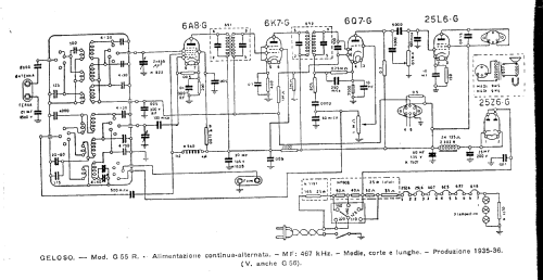 G55-R; Geloso SA; Milano (ID = 891124) Radio