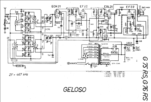 G75RS; Geloso SA; Milano (ID = 17780) Kit