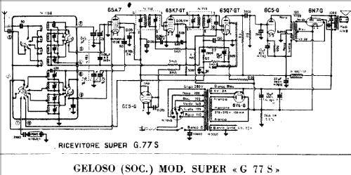 G77-S; Geloso SA; Milano (ID = 476656) Radio