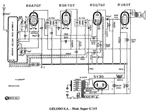 G-115; Geloso SA; Milano (ID = 3078920) Radio