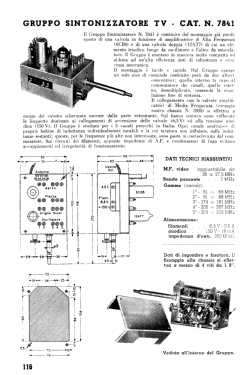 Gruppo Sintonizzatore TV CAT. N. 7841; Geloso SA; Milano (ID = 2831375) Converter