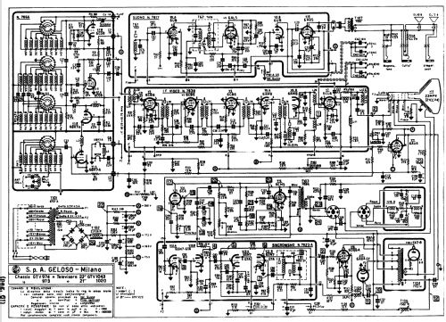 GTV1020 Ch= GTV973; Geloso SA; Milano (ID = 404454) Televisore