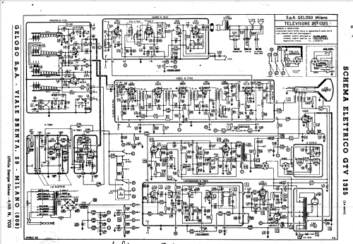 GTV1325; Geloso SA; Milano (ID = 1765618) Television