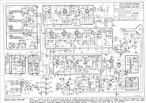 GTV 1037; Geloso SA; Milano (ID = 2501469) Television