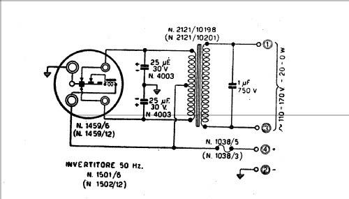 Invertitore a vibratore 50 Hz 1501/6; Geloso SA; Milano (ID = 392916) Misc