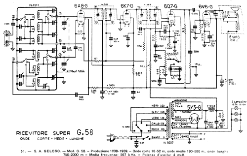 Super G58; Geloso SA; Milano (ID = 35892) Kit