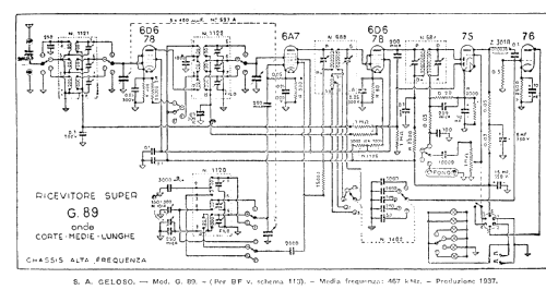 Super G89; Geloso SA; Milano (ID = 891137) Radio