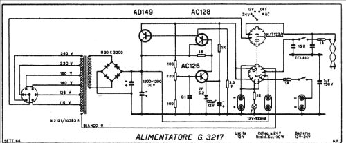 Transistor Stabilized Power Supply G3217; Geloso SA; Milano (ID = 1075028) Power-S