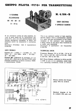 VFO G-4/104; Geloso SA; Milano (ID = 3070915) Amateur-D