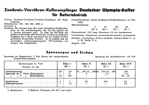 Deutscher Olympia-Koffer DOK36; Gemeinschaftserzeugn (ID = 3069588) Radio