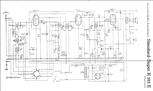 Standard-Super K101E; Gemeinschaftserzeugn (ID = 4575) Radio