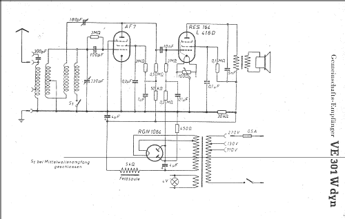Volksempfänger VE301 Dyn W; Gemeinschaftserzeugn (ID = 4538) Radio