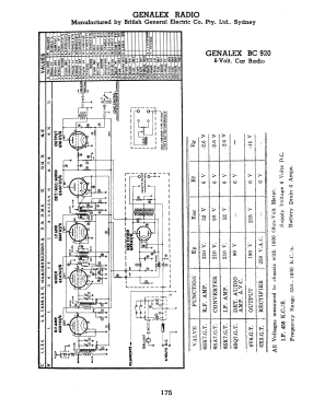 BC920; Genalex, BGE brand, (ID = 2974677) Car Radio