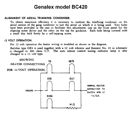 BC420; Genalex, BGE brand, (ID = 752293) Car Radio