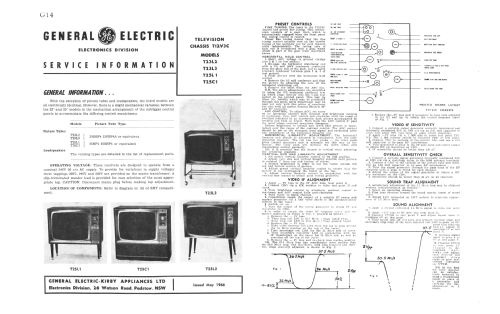 Brentwood T25RS3 Ch= T12V3C & RS17T3C; General Electric- (ID = 3004724) TV Radio