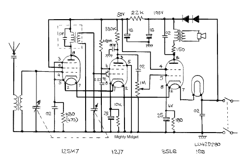 Mighty Midget ; General Electrical (ID = 1743987) Radio