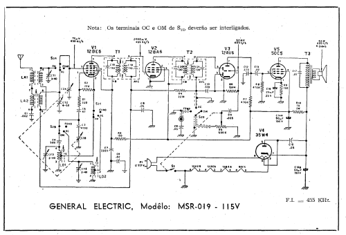 MSR-019 ; General Electric Do (ID = 1004147) Radio