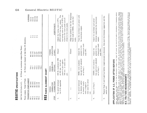 RS3S Ch= RS11T1C; General Electric- (ID = 3073076) Radio