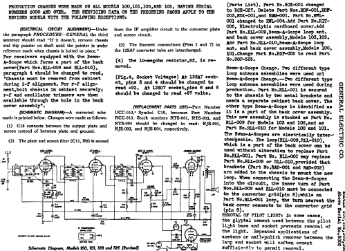 101 ; General Electric Co. (ID = 197105) Radio