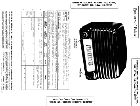 102W ; General Electric Co. (ID = 989080) Radio