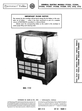 17C103; General Electric Co. (ID = 2944098) Television