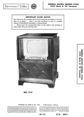 17C111 ; General Electric Co. (ID = 3093970) Television