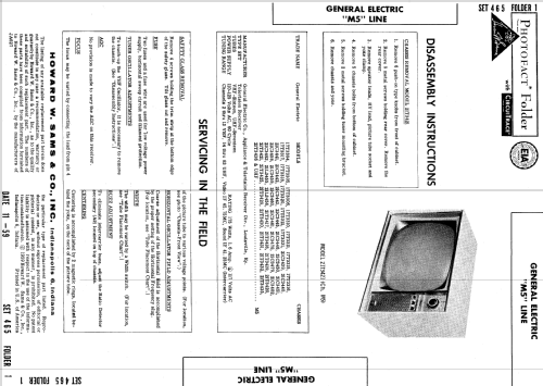 17T3331, 21C3439, 440, 441, 442 Ch= M5; General Electric Co. (ID = 634995) Television