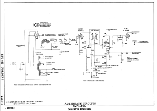 17T3331, 21C3439, 440, 441, 442 Ch= M5; General Electric Co. (ID = 635005) Television