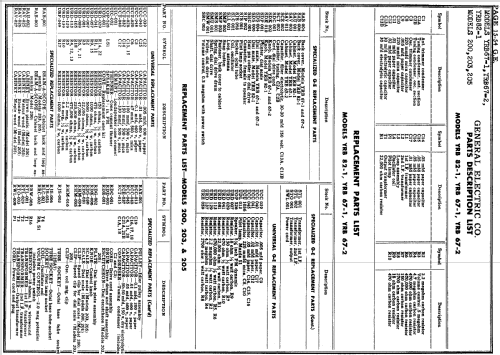 203 ; General Electric Co. (ID = 272120) Radio