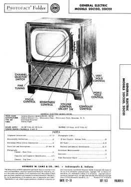 20C150 ; General Electric Co. (ID = 2990175) Television