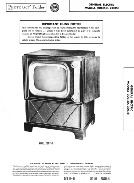 20C150 ; General Electric Co. (ID = 2990176) Television