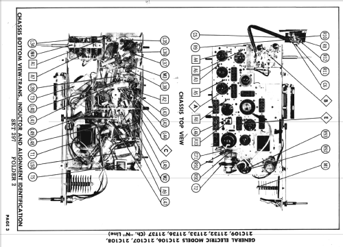 21C107 Ch= 'N' Line; General Electric Co. (ID = 2667516) Television