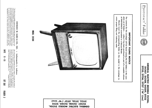 21C107 Ch= 'N' Line; General Electric Co. (ID = 2667518) Television